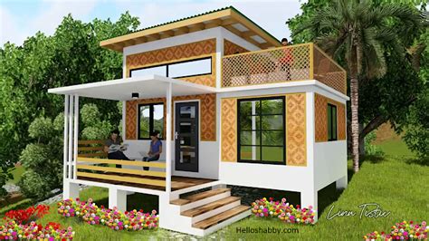 simple amakan house design|Simple Amakan House Design 6 x 7 Meters with Loft and Balcony.